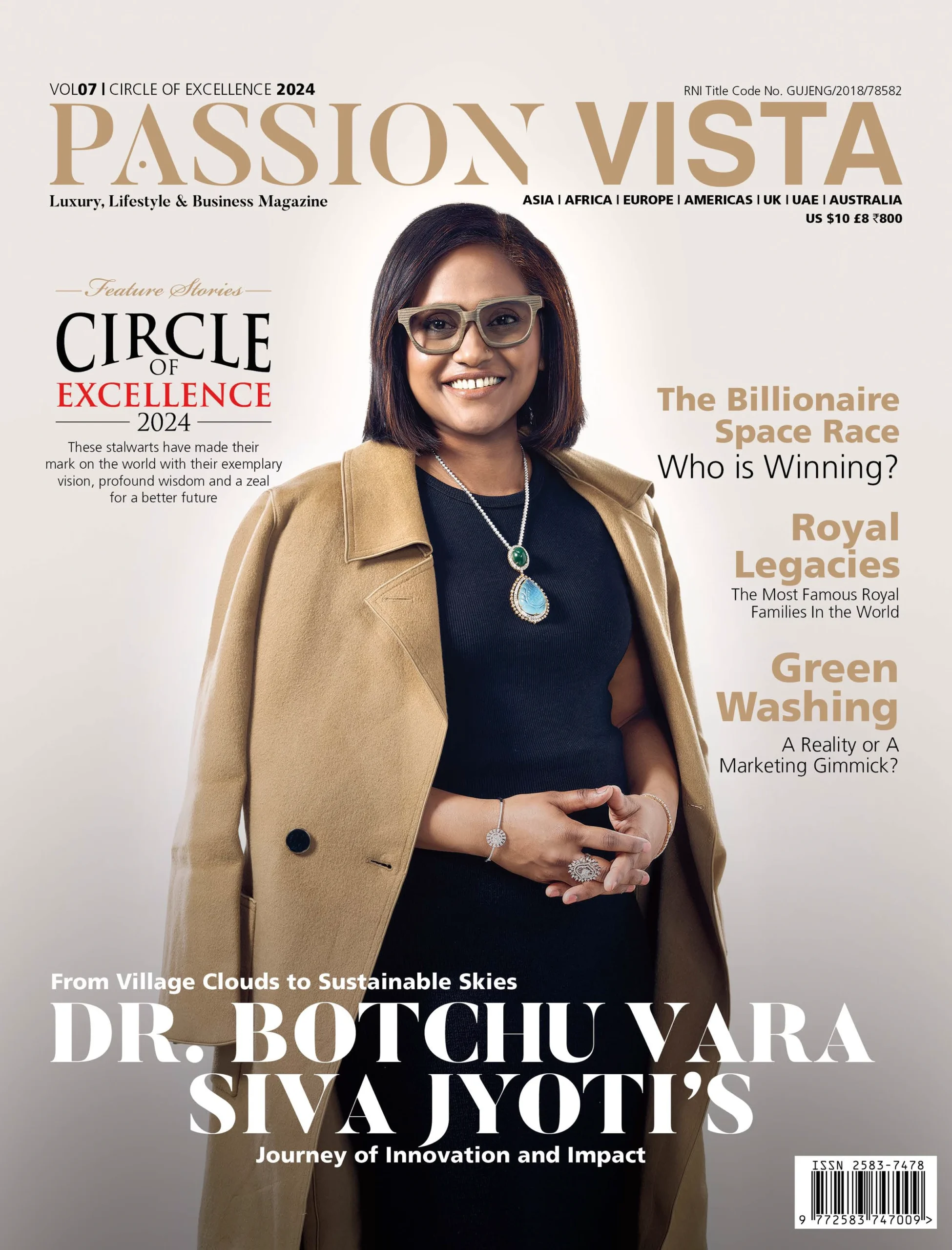 Cover of Passion Vista Volume 7 2024 with Dr. Botchu Vara Siva Jyoti